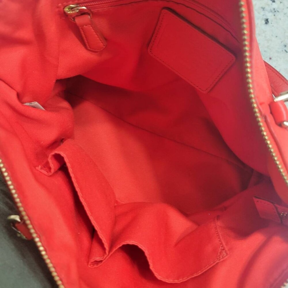 Coach Kelsey Satchel Tangerine|Orange Pebbled Leather with Dustbag - Picture 8 of 13
